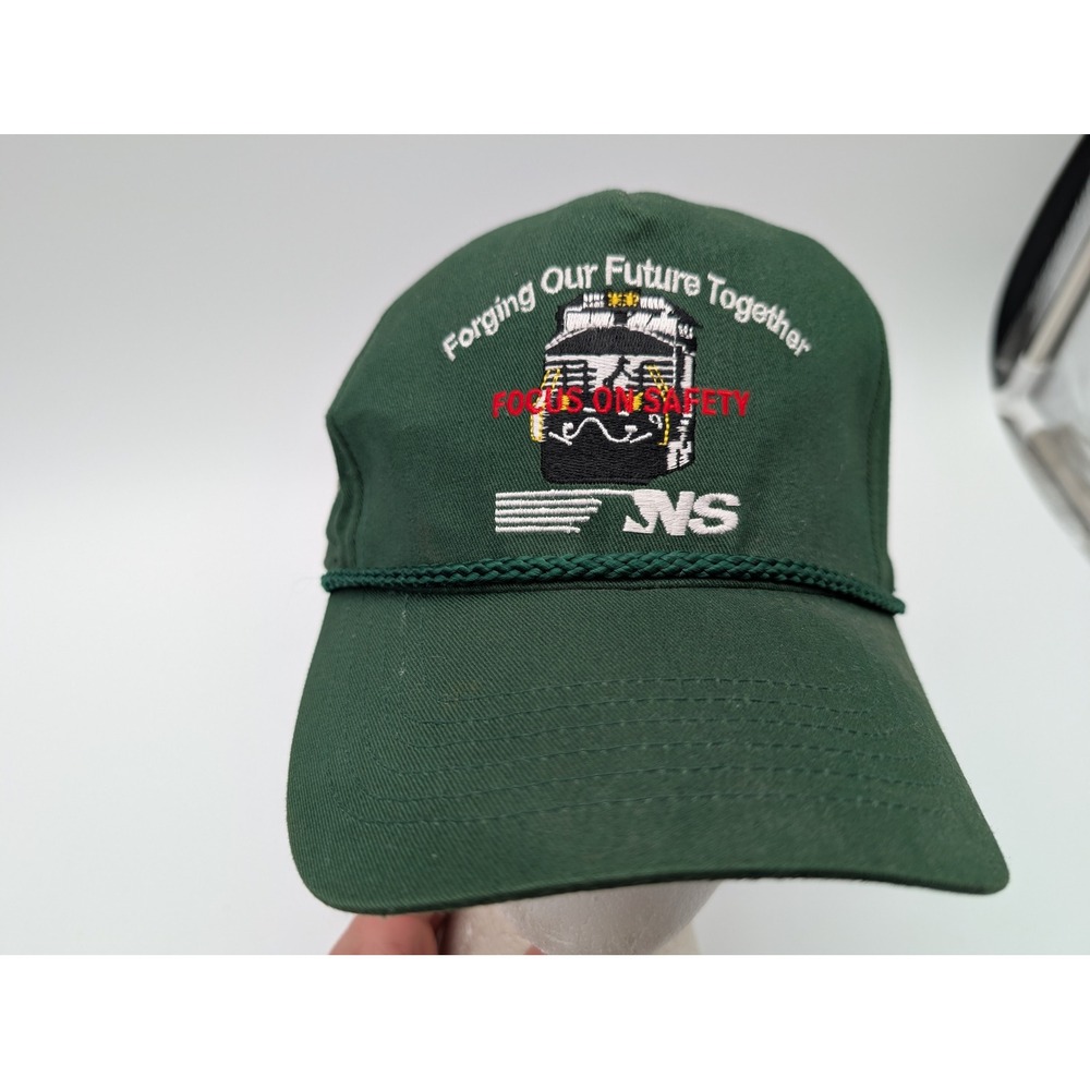 Norfolk Southern NS Railroad Safety Award Hat Green Embroidered Train Cap
